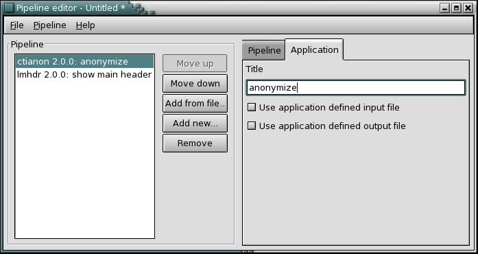 [PetGui pipeline editor]